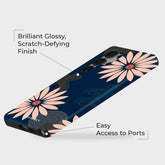 Navy Petals Art - Peeperly